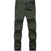 TACVASEN Sportswear, Lightweight Climber Pants, Sweatpants, Leg-Slimming, Plus Sizes, Biker Style, Green, Size 2XL