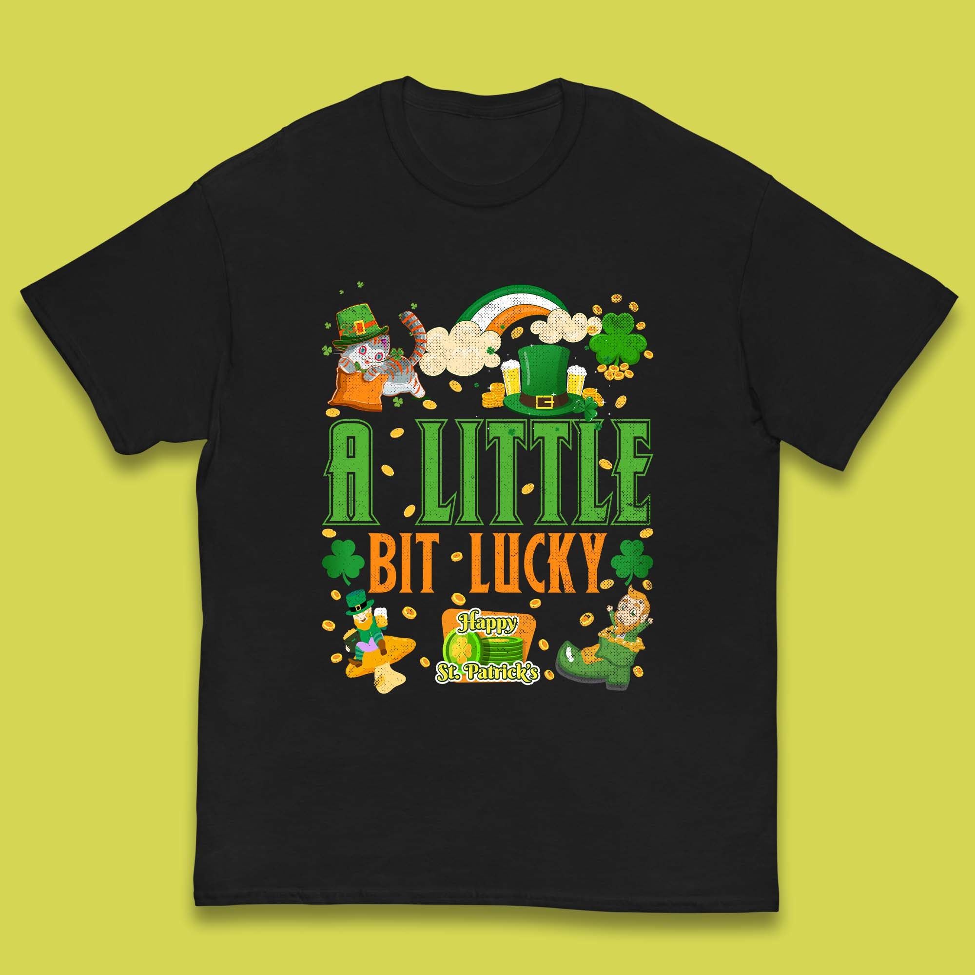 A Little Bit Lucky St. Patrick s Kids T-Shirt 160