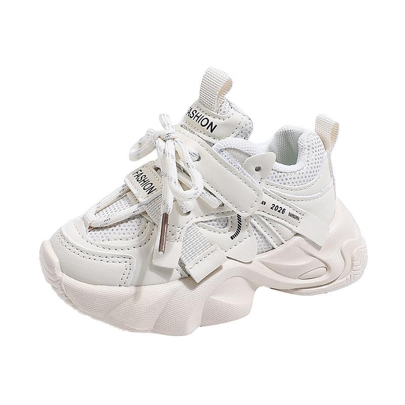 Frühjahr 2026 Neue Leder-Sportschuhe für Mädchen - Modische Lässige Kinder 'Dad Shoes'