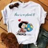 Women's T-shirt Mafalda Cartoon Print T-shirt Ladies Casual Harajuku Graphic T-shirt Short Sleeve Fashion Kawaii Tshirt Female