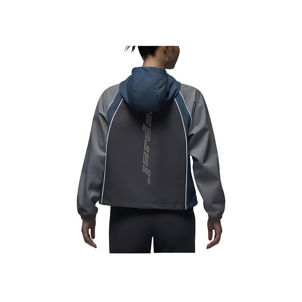Nike FW24 Casual Comfortable Hooded Jacket Women Jackets Blue Gray HQ4890-060