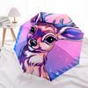 1pc Deer Winter Automatic Folding Umbrella, Sturdy And Durable Automatic Folding Umbrella with 8 Ribs, Convenient for Outdoor Use121