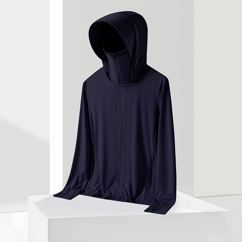 Original Detachable Brim Ice Silk UV Protection Breathable Summer Jacket for Women and Men