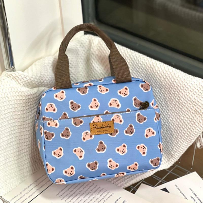 New waterproof, oil-proof and thermal insulation portable lunch box bag, commuter lunch bag, bento bag, mommy bag, student bowl bag.