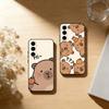 Cool Capybara Phone Case For Samsung Galaxy A73,A72,A71,A70,A53,A52,A51,Soft Silicone Black Cover