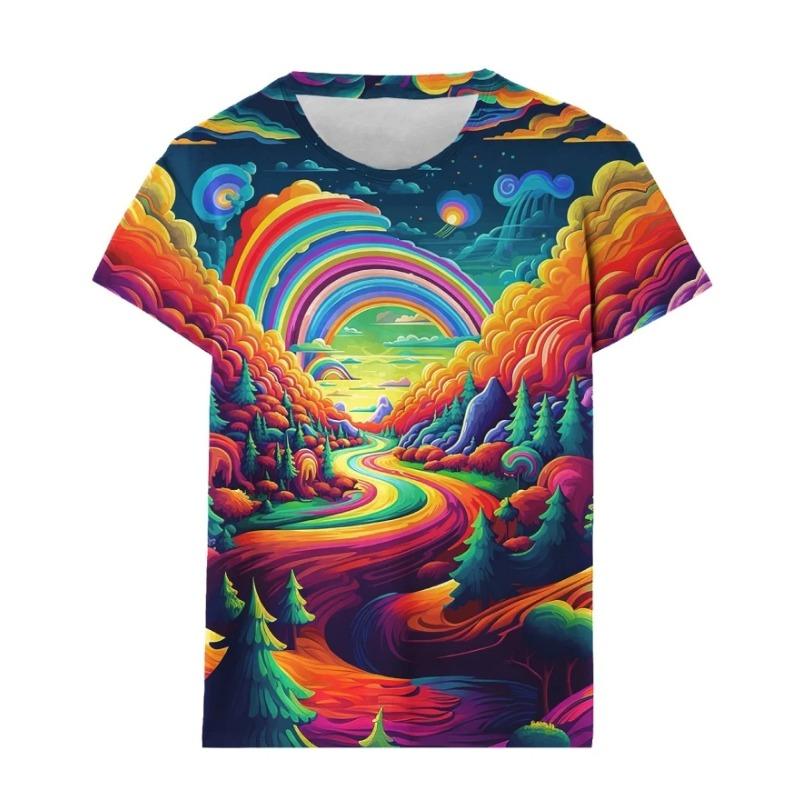 New Graffiti 3D Print T-Shirts Men Women Streetwear Fashion Short Sleeve T Shirt Oversized Harajuku Male Tees Tops Man Clothing