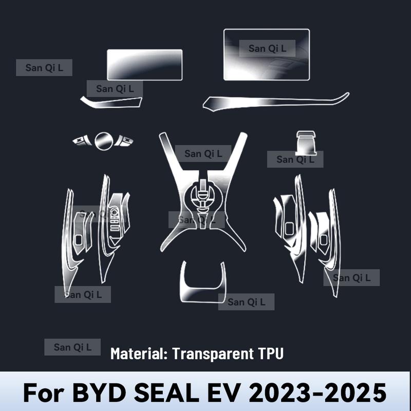 Interior TPU for BYD SEAL EV  2024 2025 Protective Film Cover Anti-Scratch Gearbox Panel Navigation Screen Automotive