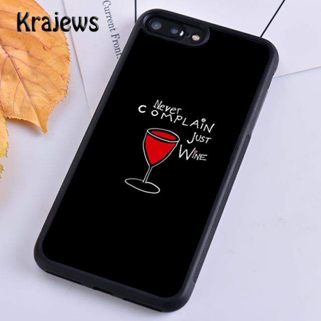 Krajews Red Wine Glass Soft Phone Case Cover For iPhone 17 Air 16 15 14 plus 11 12 13 pro max coque Shell Fundas
