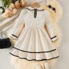 Children's Wear Children's New Girls' Autumn and Winter Doll Collar Sweet Long Sleeve Dress