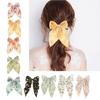 Stylish Floral Pattern Hair Barrettes Hair Clip Sweet Hairpin Barrette Bowknot Hair Clip Christmas for Women Girl
