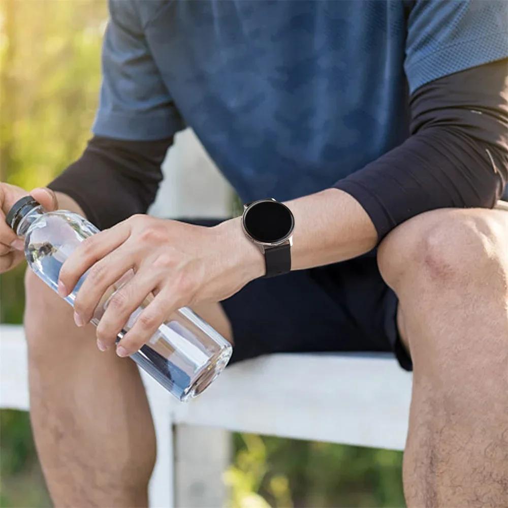 20mm 22mm Strap For Samsung Galaxy Watch 6 4 5 pro-Classic-active 44mm 40mm Sport Silicone Bracelet Amazfit GTS 4/GTR 4/3/2 Mini