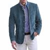 Herren Herbst Slim-Fit Freizeitanzugjacke Jugend Einfarbig Langärmlig Gerader Saum Jacke