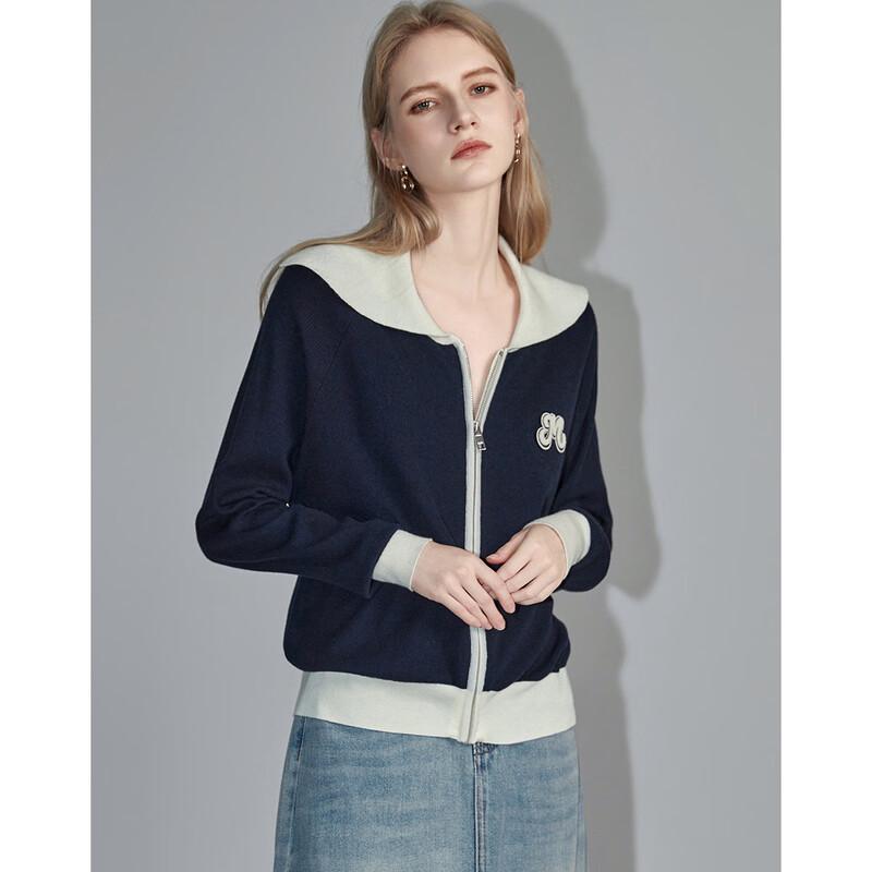 Demana Women's French Style Lapel Knit Cardigan