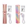 2-In-1 Electric Shaver Eyebrow Trimmer, Rechargeable Facial Hair Removal Brow Shaver, Women Facial Razor Epilator with Built-in LED Light