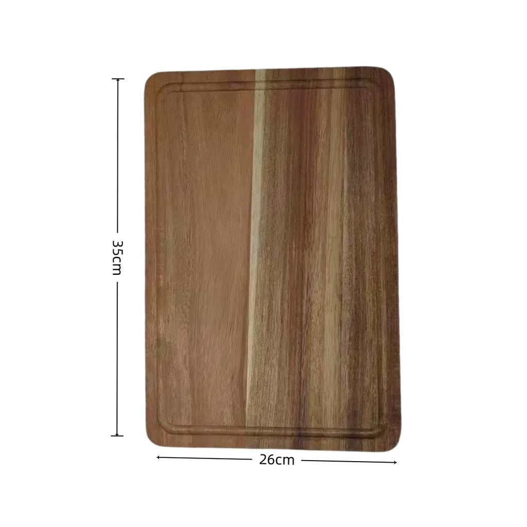Acacia Wood Cutting Board Wooden Cutting Board with Juice Groove Durable Wooden Chopping Board for Kitchen for Meat Fruit Cheese