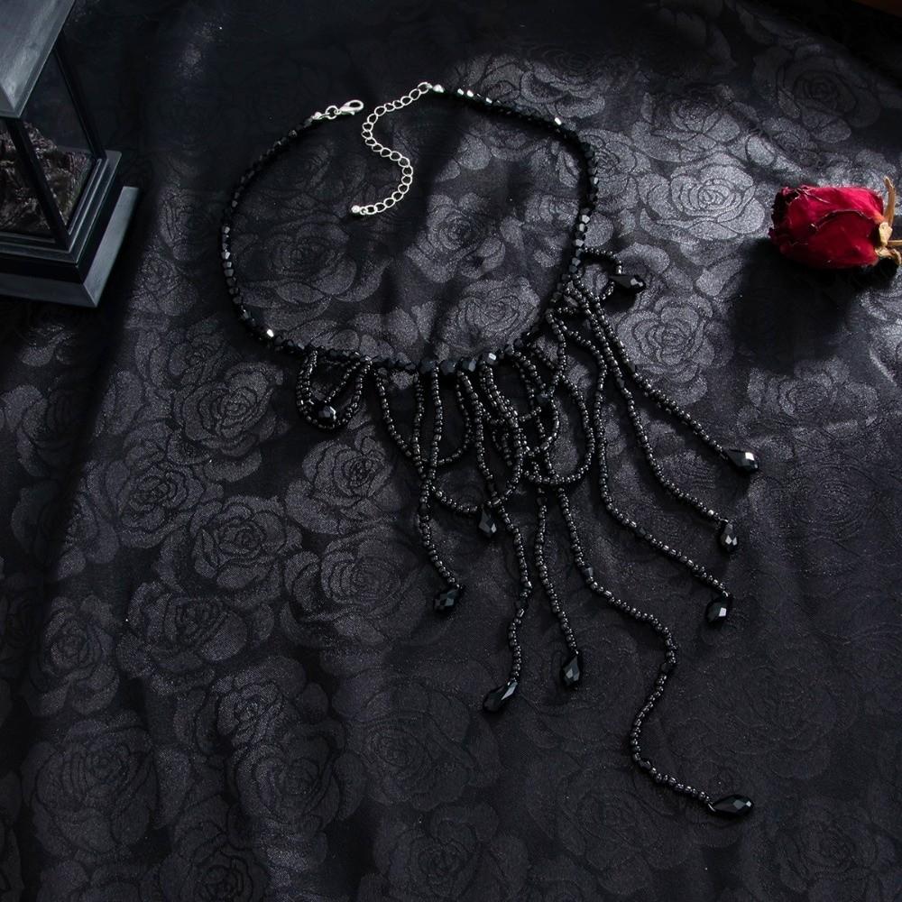 Mehrschichtige Blutstropfen Halskette Quaste Gotischer Schmuck Kreativer Halloween Choker Cosplay