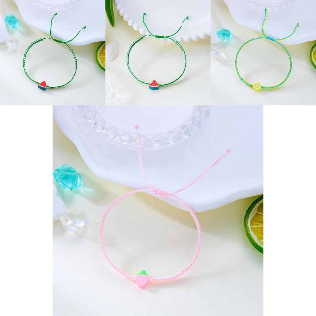 Summer Fruit Bracelet With Handmade Soft Clay For Women And Friendship Gifts