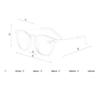 Oval Myopia Sunglasses With Degree Fashion Metal Legs Short-sight Eyeglasses Diopter -1.0 to -4.0
