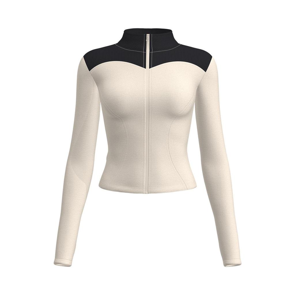 Giacca da yoga da donna Juyitang slim fit a maniche lunghe