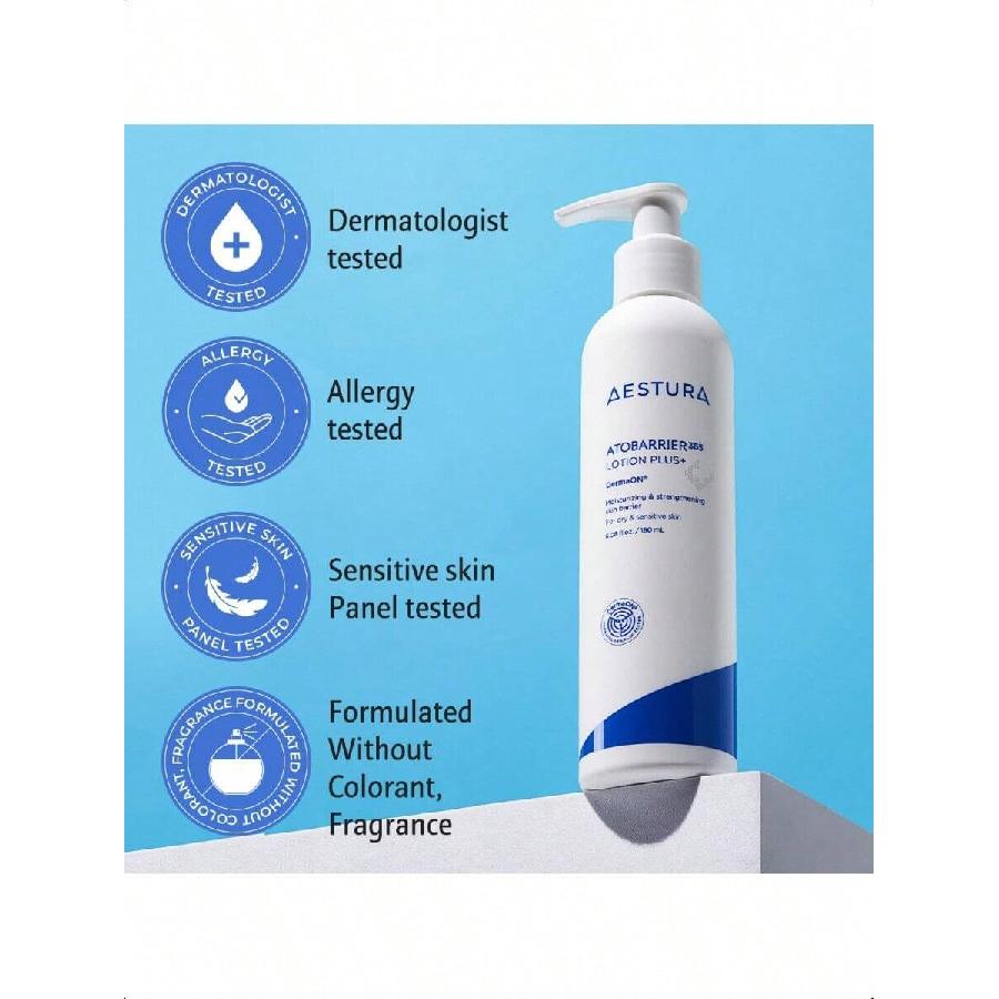 AESTURA ATOBARRIER365 Lightweight Korean Facial Moisturizer Lotion 150ML With Ceramides | Fast-Absorbing Hydration, Strengthens Skin Barrier