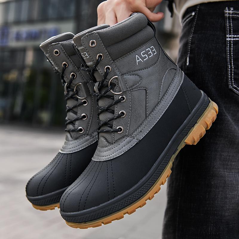 HOHO FAIR Camouflage Men Boots Work Safty Shoes Waterproof Men Desert Tactical Military Boots Autumn Winter Special Force Army Ankle Boots Men