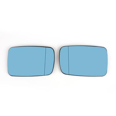 Pair Blue Door Wing Mirror Glass Heated For BMW E38 1995-2001 E39 2000-2003