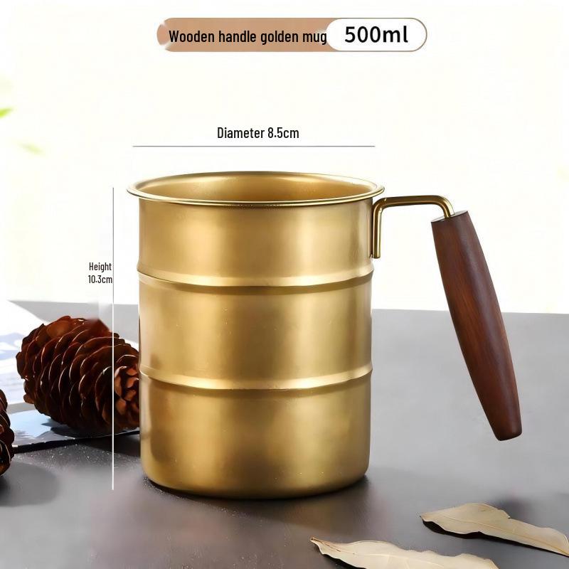 Tasse de camping portable en acier inoxydable 304 pour boissons