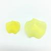 Frosted Lotus Leaf Thin Slices 24-36mm, Colored Hanging Holes for DIY Jewelry & Flower Weaving.