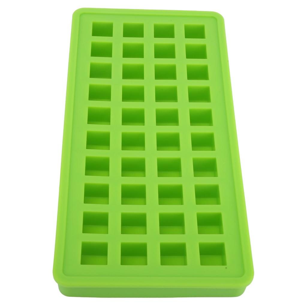 40Grids Silicone Ice Tray Square Shape Ice Cubes Maker Mold DIY Kitchen AccessoriesGreen
