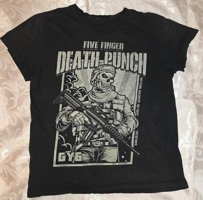 Five Finger Death Punch Got Your Six Zombie Soldier T Shirt Bay Island Size XL Unisex T-Shirt