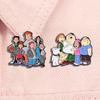 Comedy Animation Emaille Pin Familie Cartoon Anime Charakter Brosche Revers Rucksack Abzeichen Schmuck Zubehör Geschenke Für Freunde