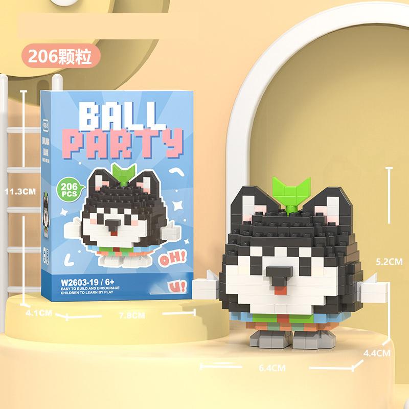 Penguin Constructor Micro Bricks Toys for Children 7 to 10 Year Cat Dog Construction Set for Girl Adults Reindeer Building Block