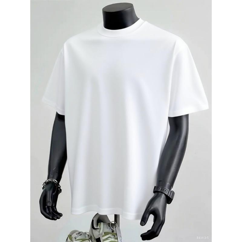 European sizes men's pattern t-shirt letter and crown design lightweight breathable fabric regular fit casual street t-shirt suitable