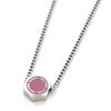 Marc Jacobs 4S4JER001J11 029 Women's Necklace, Pendant, Silver, Pink, [Used]