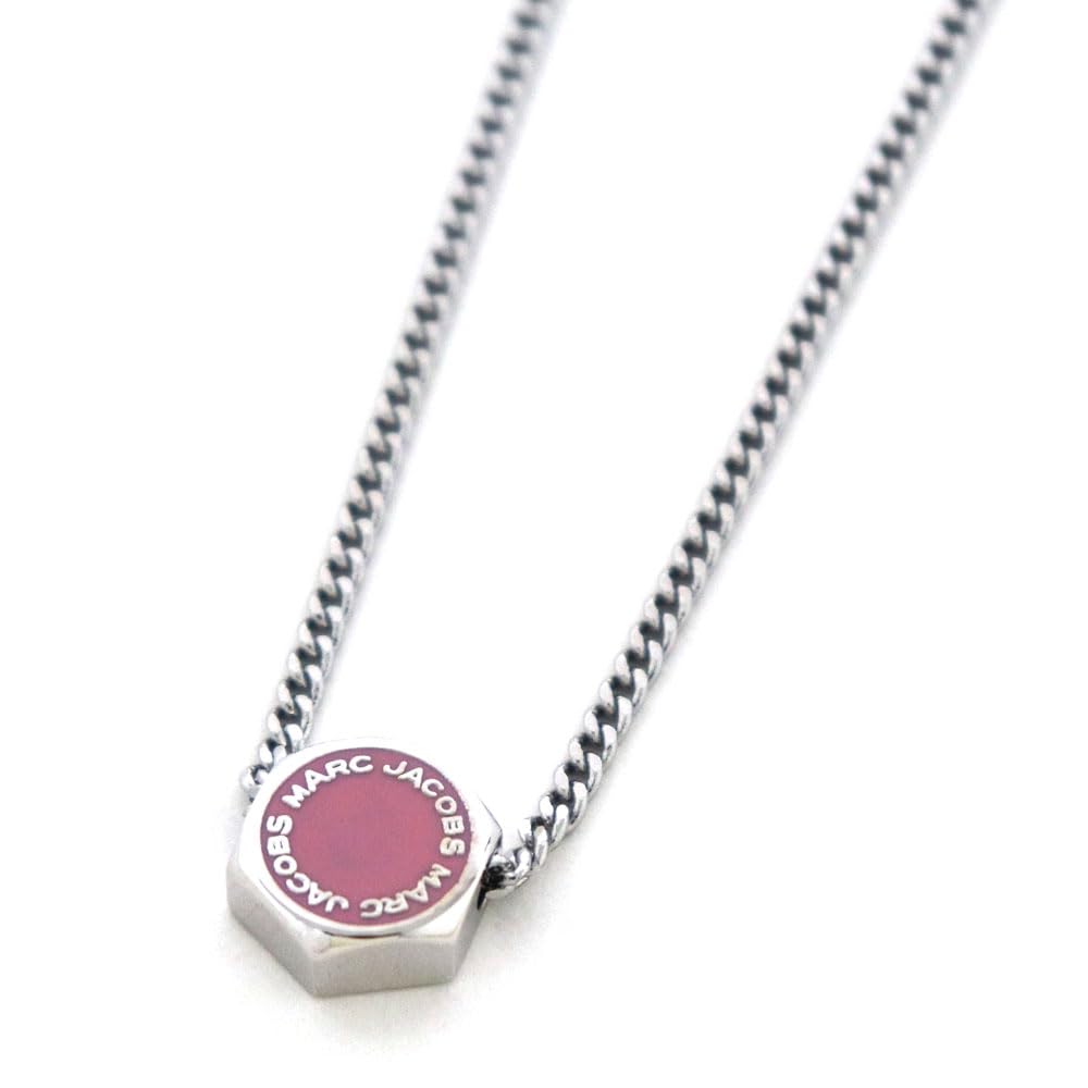 Marc Jacobs 4S4JER001J11 029 Women's Necklace, Pendant, Silver, Pink, [Used]