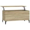 819591 vidaXL Table basse Chêne sonoma 90x44,5x45 cm Bois d'ingénierie
