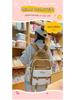 Korean-Style Color Block Backpack for Middle School Girls - Large Capacity Schoolbag