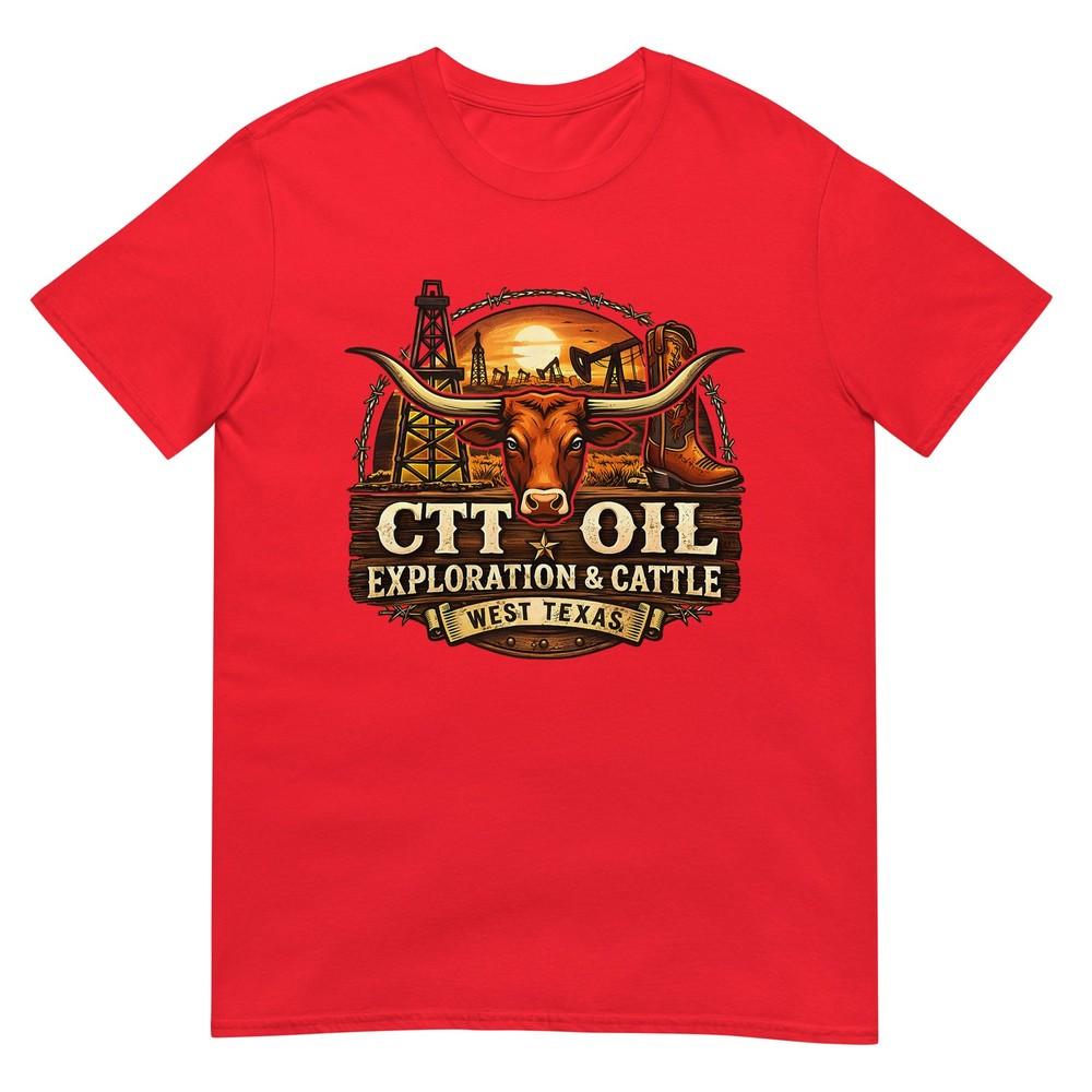 Ctt Oil Exploration And Cattle Oilfield Ranch Tshirt S