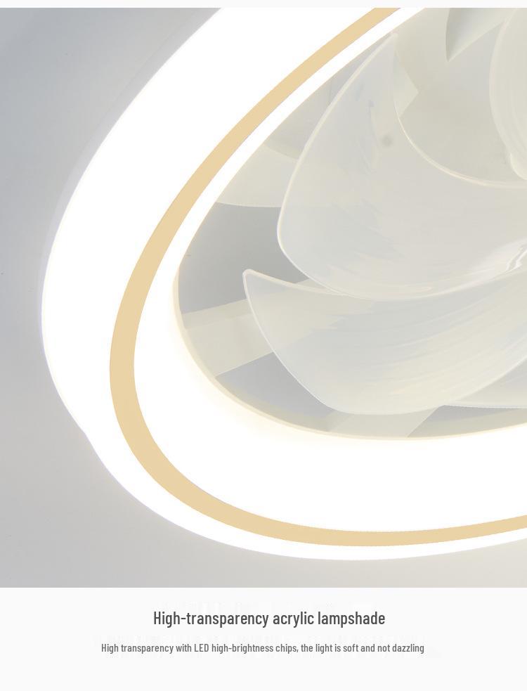 Hot Wheels Ultra-Thin Silent Ceiling Fan Light with Invisible Chandelier for Living Room & Bedroom