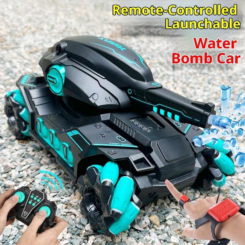 Remote Control Car Tank Gesture Sensing Launchable Water Bomb 4WD Off-Road Mecha Electric Toy Car