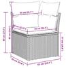 8 piece Garden Sofa Set with Cushions Brown Poly Rattan