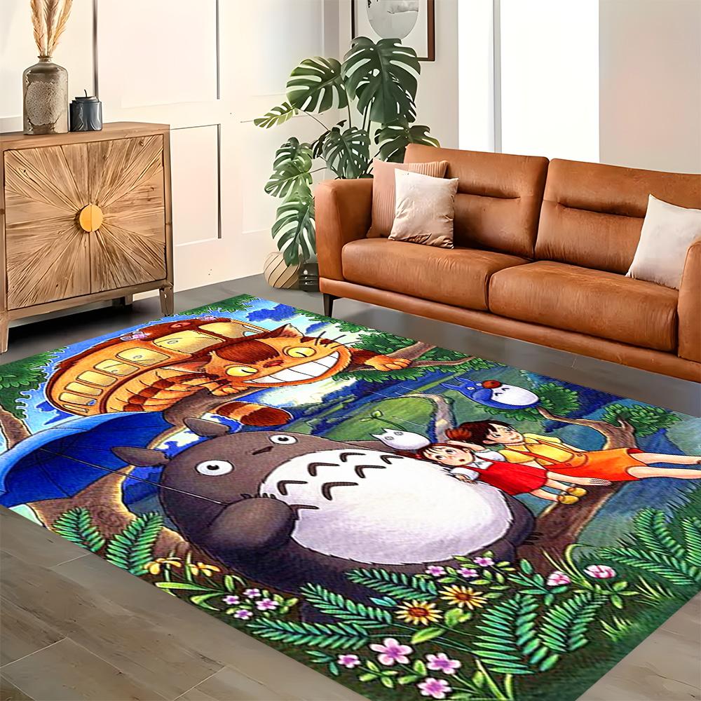 My Neighbor Totoro Fantasy for Living Room Rug, Bedroom, Study Room, Hallway Decoration, Perfect for Home Decoration or Holiday Gifts