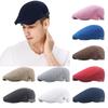 Breathable Berets Hat Mesh Peaked Cap Fashion Cabbie Flat Cap
