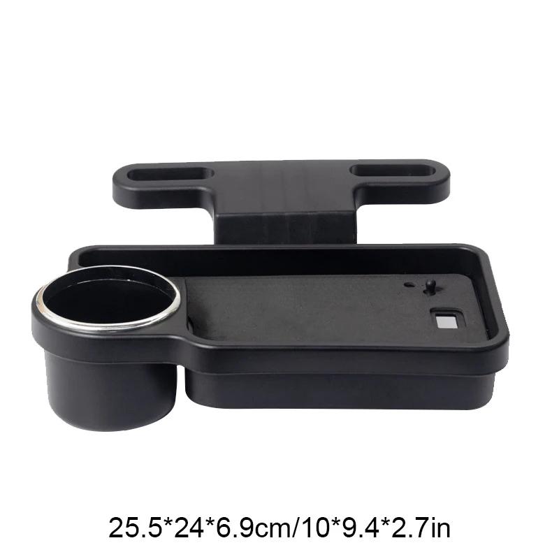 Car Foldable Dinner Plate For Kids Baby Tray Multi-functional Seat Headrest Table Drink Holder Phone Ipad Stand