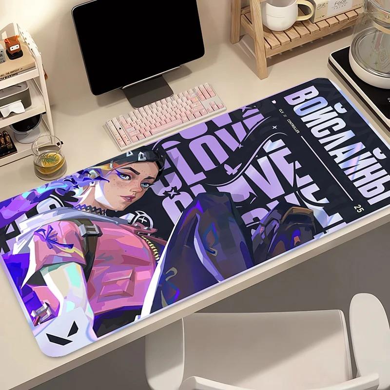 Mouse Pad Gamer Computer Anime PC Valorant Clove Mousepad Varmilo Butterfly Logo Keyboard Pad Gaming Accessories Desk Mouse Mat
