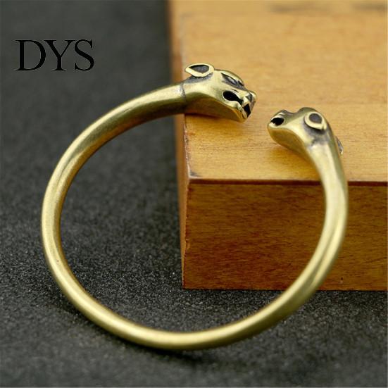 Man Woman Brass Adjustable Hand Bracelet Bangle Valentine Day Jewelry Gift Cuff