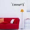 Black PVC Wall Sticker Decal, Removable Reusble for Home Laundry Quote  Art Room Decoration Wall Decor 15 X 60cm