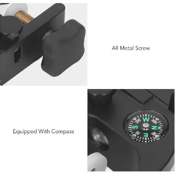 Data Collector Pole Clamp Bracket with and Phone Holder Portable Quick Release Clamp Universal GPS RTK Pole Clamp Holder