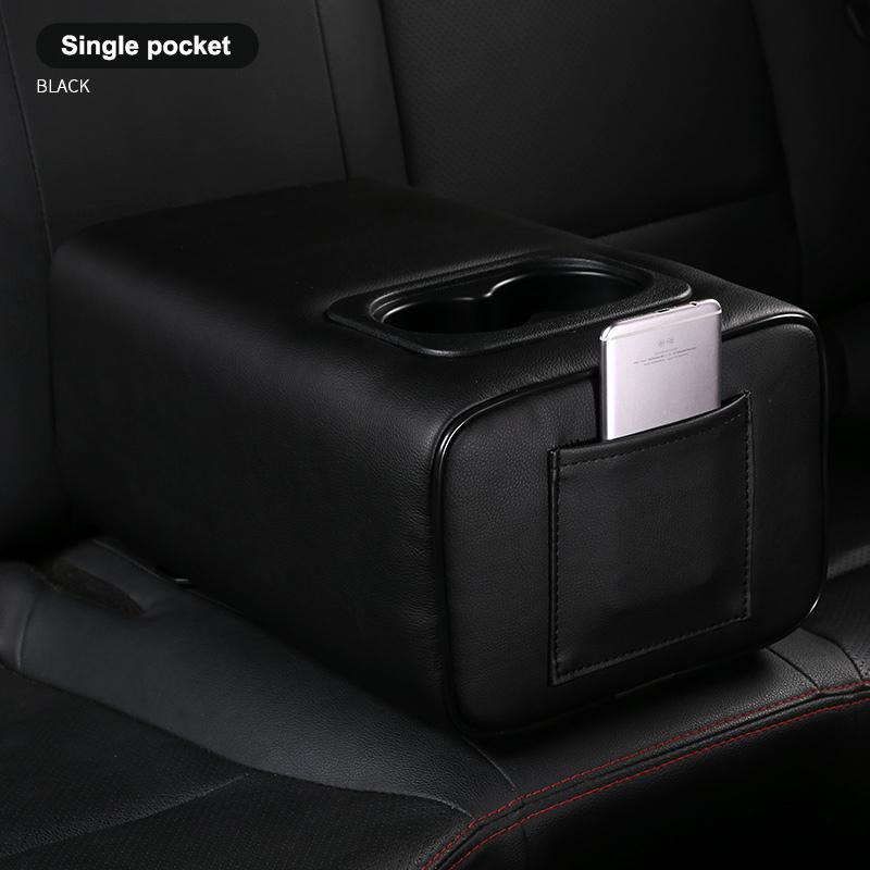 Car Second Row Rear Central Armrest Box with Cup Holder Arm Rest For SKODA Octavia Rapid Yeti Fabai KAROQ Superb 2010-2023