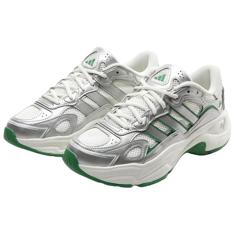 Adidas FC JELWAVE PU, Textile, Synthetic Leather Low top Chunky Sneakers Unisex White Silver KI9870